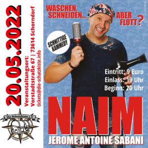Comedy Abend in Schorndorf mit mit Naim Jerome Antoine
