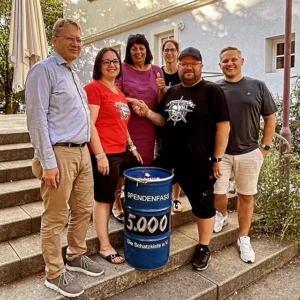 5.000 € für die Betroffenen des Hochwassers vom 2. Juni.